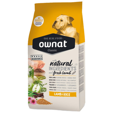 Ownat - Classic dog complet agnello fresco e riso 4 kg - 