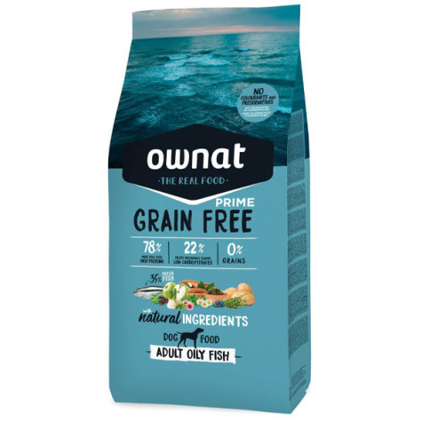 Ownat - grain free dog adult fresh blue fish 3 kg -