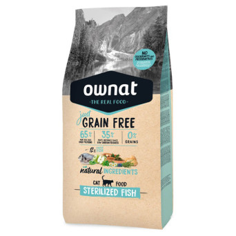 Ownat -just grain free sterilized gatto al pesce 3 kg - 