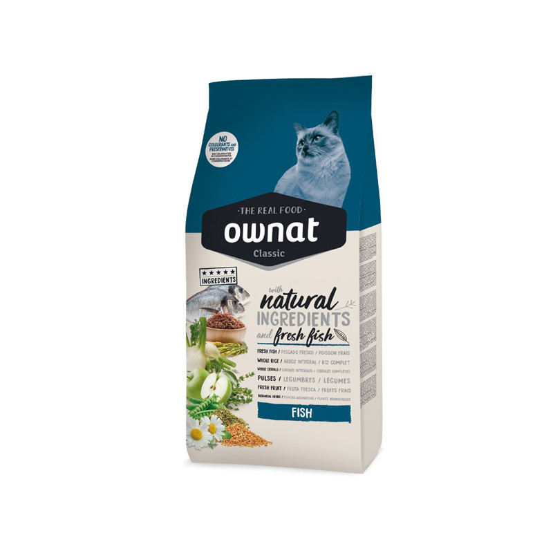 Ownat - Classic adult cat fresh fish 4 kg