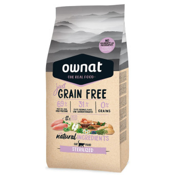 Ownat - Just Grain Free Sterilized Cat Pollo 3 KG - 