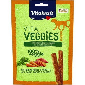 Vitakraft - Vita Veggie Dog Sticks Patate Dolci e Carote 80 Gr. -