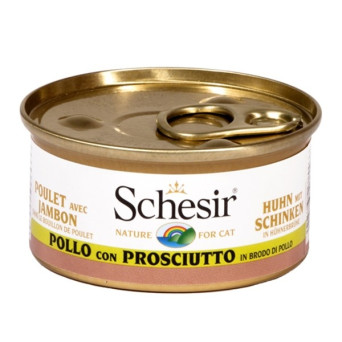 Schesir Gatto Pollo con Prosciutto in Brodo 70 gr. - 
