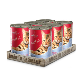 BEWI CAT Umido Meatinis Salmone gr 400 x 6 lattine - 