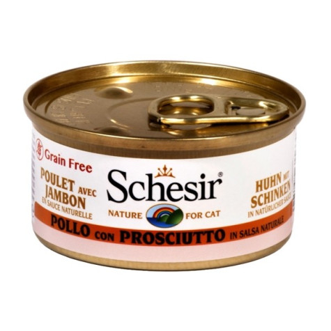 Schesir Chat poulet avec jambon in Salsa Naturel 70 g