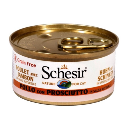 Schesir Gatto Pollo con Prosciutto in Salsa Naturale 70 gr. - 