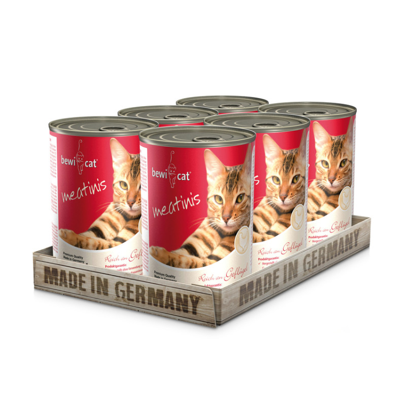 BEWI CAT Wet Meatinis Chicken 400 g x 6 cans