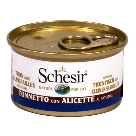 Schesir Chat Tonnetto avec Alicette al Naturel 85 g