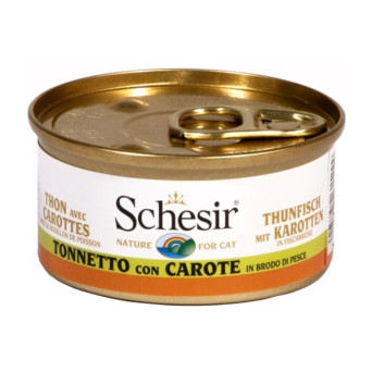 Schesir Cat Thunfisch mit Karotten in Brühe 70 gr.