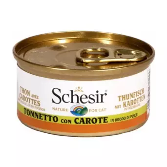 Schesir Cat Thunfisch mit Karotten in Brühe 70 gr.