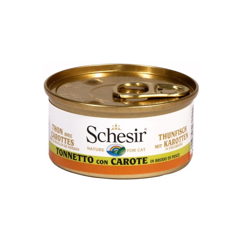 Schesir Chat Tonnetto avec carottes in Brodo 70 g