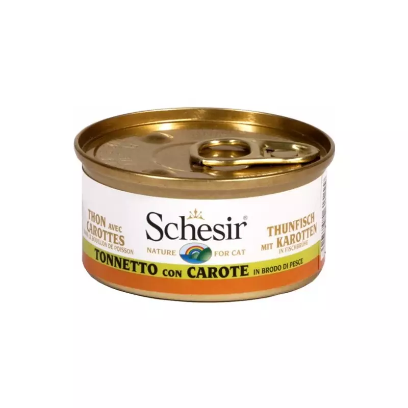 Schesir Gatto Tonnetto con Carote in Brodo 70 gr.