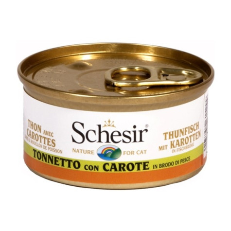 Schesir Chat Tonnetto avec carottes in Brodo 70 g