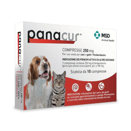 MSD Animal Health - Panacur 10x250 cpr - 