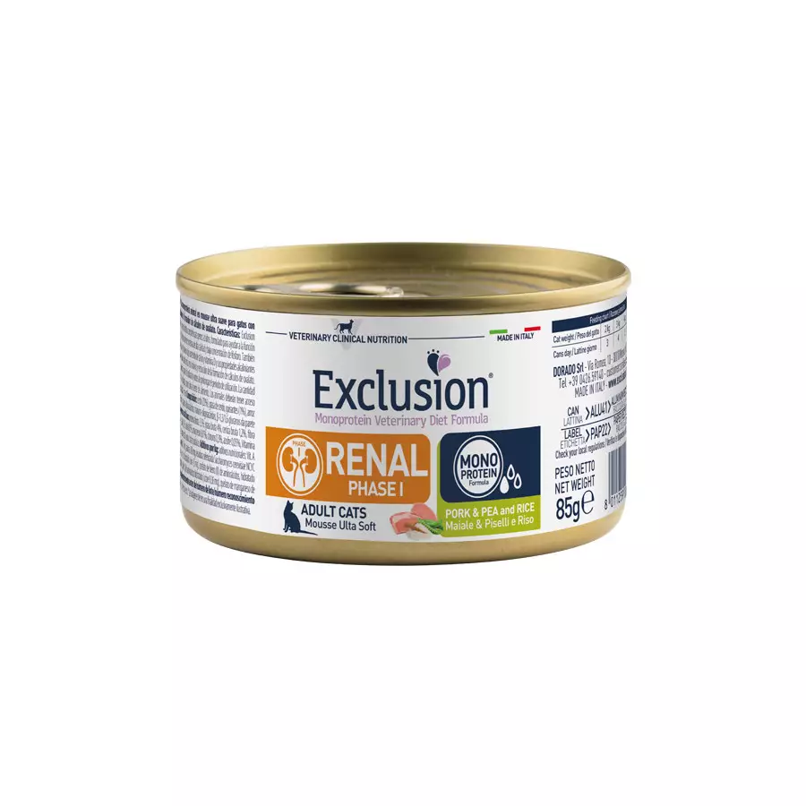 Exclusion - Diet Renal gatto Phase 1  85gr.