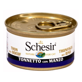 Schesir Gatto Tonnetto con Filetti di Manzo in Gelatina 85 gr. - 