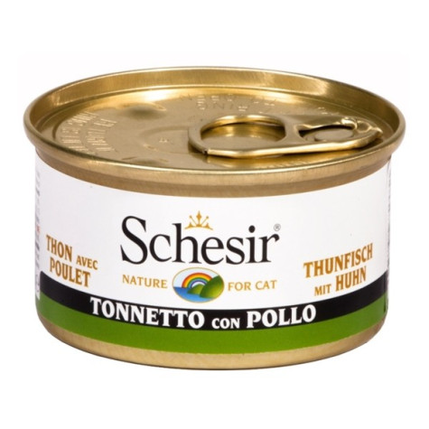 Schesir Chat Tonnetto avec filets de poulet en gelée 85 g