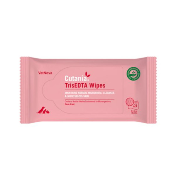 Vetnova - Cutania trisedta wipes 24 salviette - 