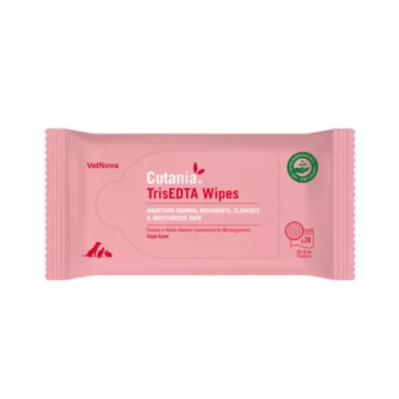 Vetnova - Cutania trisedta wipes 24 salviette - 