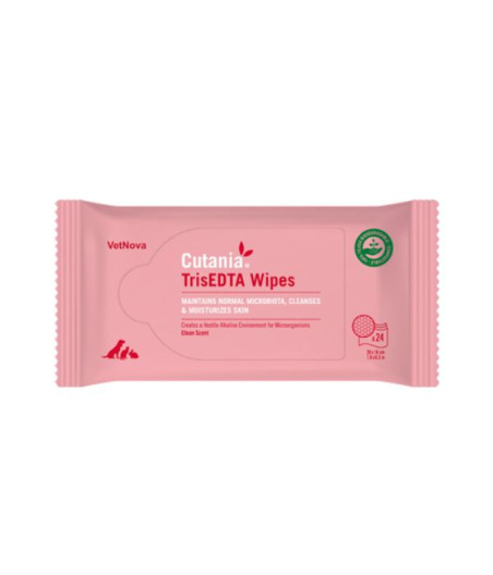 Vetnova - Cutania trisedta wipes 24 salviette - 