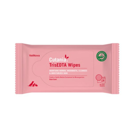 Vetnova - Cutania trisedta wipes 24 salviette - 