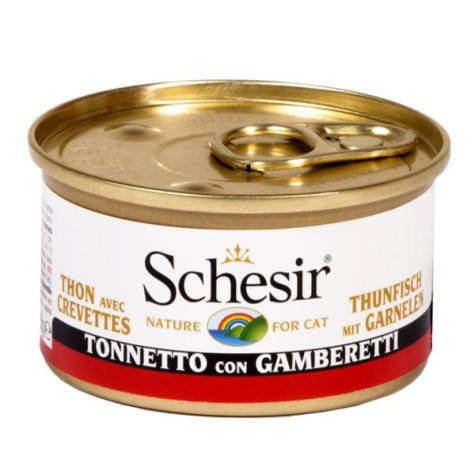 Schesir Chat Tonnetto aux crevettes en gelée 85 g