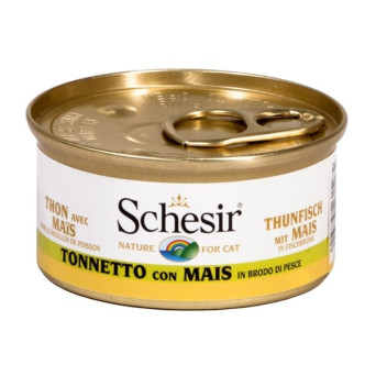 Schesir Cat Thunfisch mit Mais in Brühe 70 gr.