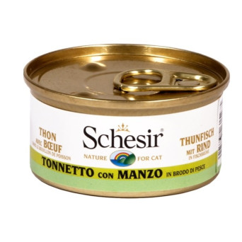 Schesir Cat Tuna with Beef in Broth 70 gr.