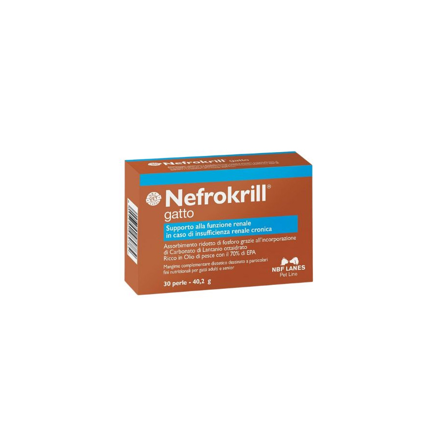 NBF - Nefrokrill gatto 30 perle da 1340 mg.