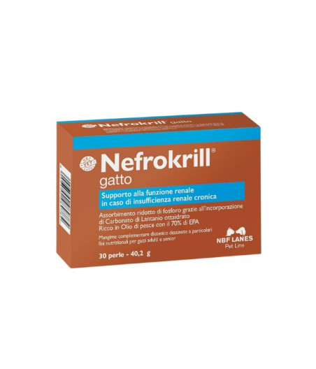 NBF - Nefrokrill gatto 30 perle da 1340 mg. - 