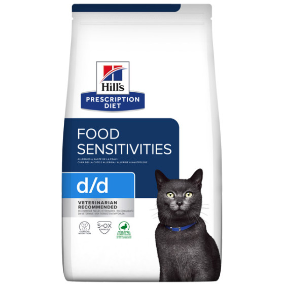 Hill's - Diet d/d gatto con anatra e piselli da 1,5 kg - 