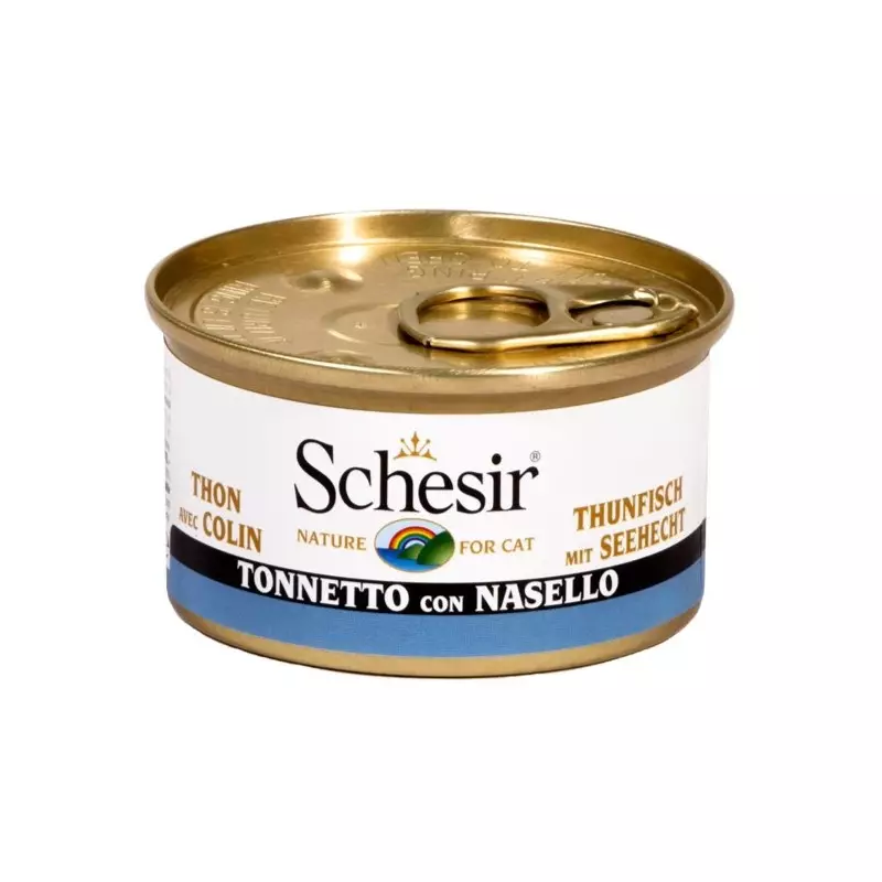 Schesir Cat Tuna with Hake in Jelly 85 gr.