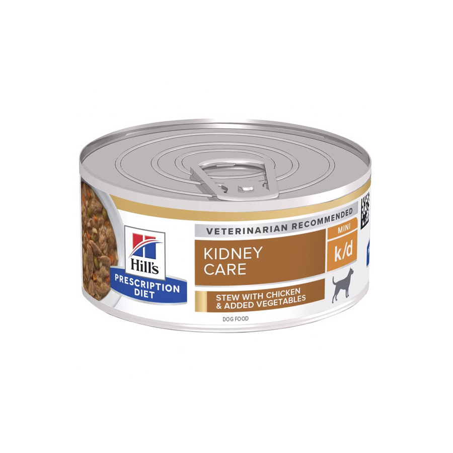 Hill's - Diet cane K/d mini kidney spezzatino con pollo e verdure 156 gr.