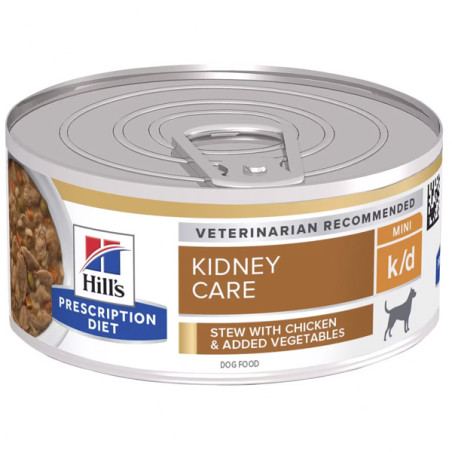 Hill's - Diet cane K/d mini kidney spezzatino con pollo e verdure 156 gr. - 