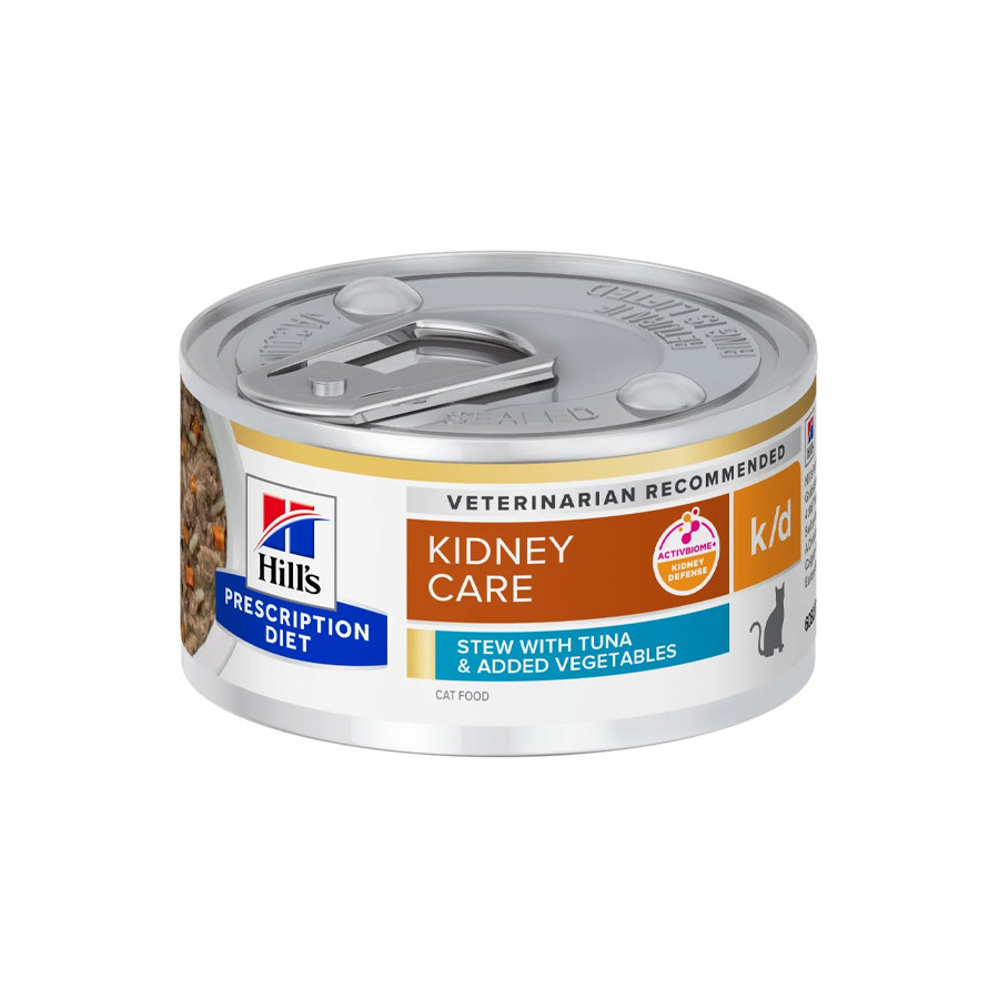 Hill's - diet Stew K/D kidney renal avec thon et vegetali 24X82 g. Hill's - diet Stew K/D kidney renal avec thon et vegetali 24X82 g.