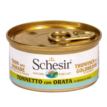 Schesir Gatto Tonnetto mit Dorade in Brühe 70 gr.