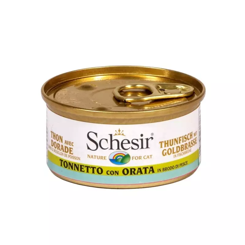 Schesir Gatto Tonnetto con Orata in Brodo 70 gr.