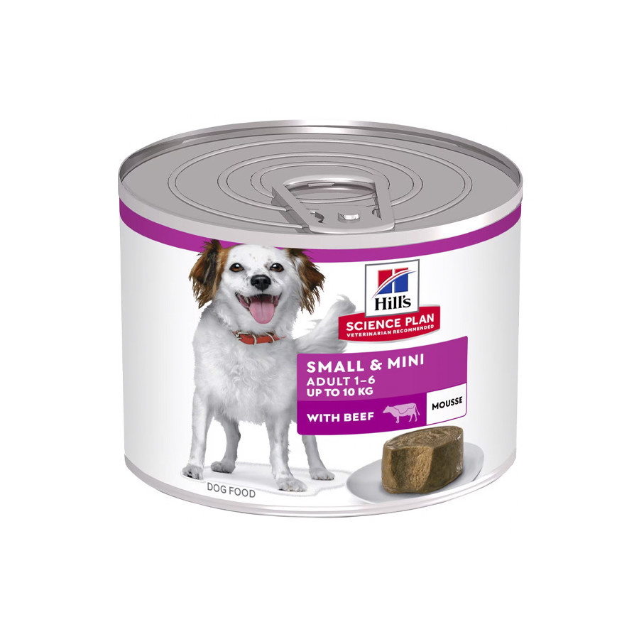 Hill's - adult small mini mousse avec bœuf 200 g.