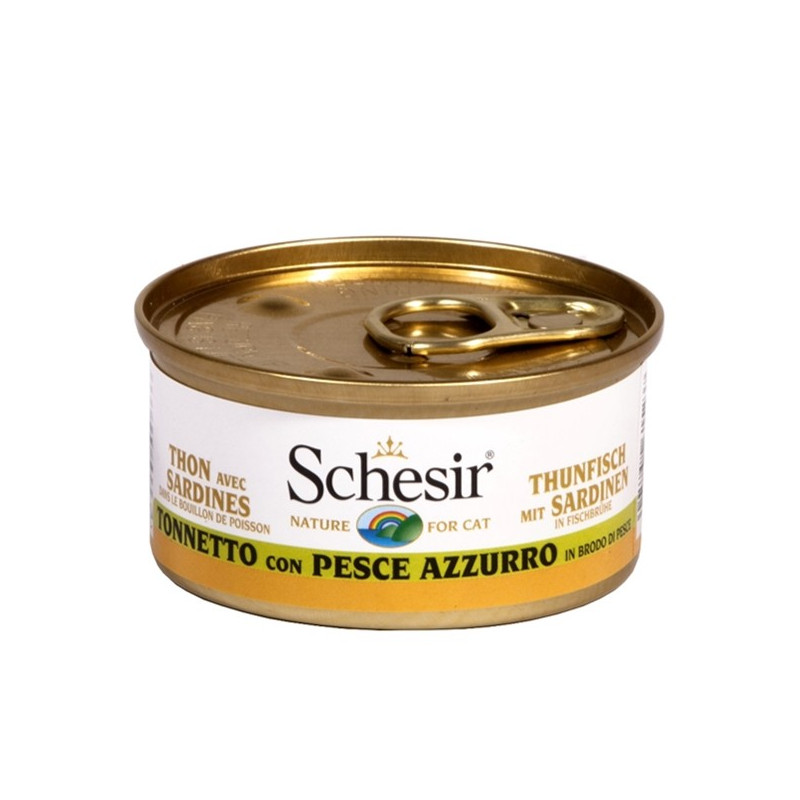 Schesir Chat Tonnetto poisson Azzurro in Brodo 70 g Schesir Chat Tonnetto poisson Azzurro in Brodo 70 g