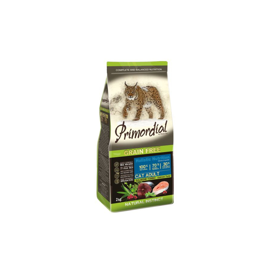 Primordial - adult gatto salmone e tonno 2 kg