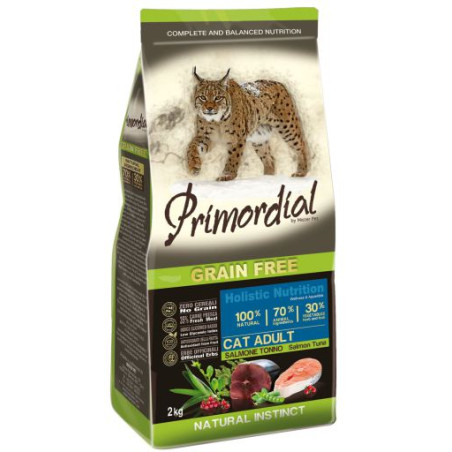 Primordial - adult gatto salmone e tonno 2 kg - 