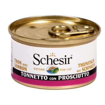 Schesir Cat Thunfisch mit Schinken in Gelee 85 gr.