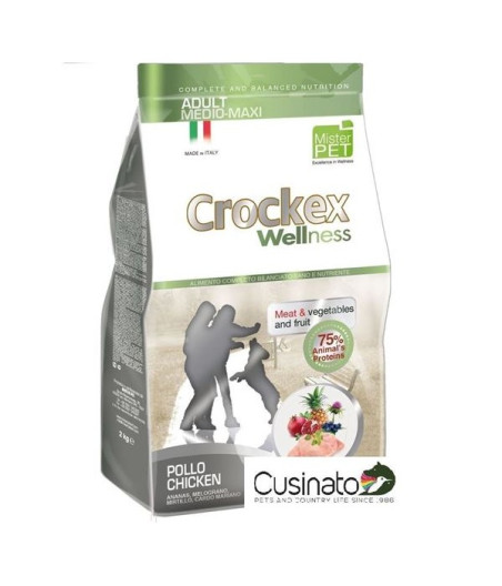 CROCKEX Wellness adult medium/maxi pollo e riso 12 kg