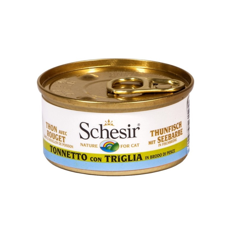 Schesir Chat Tonnetto avec Triglia in Brodo 70 g