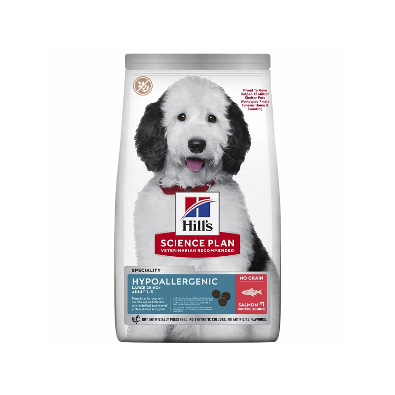 Hill's Science Plan Hypoallergenic Adult Medium cani al Saumon 2,5 kg Hill's Science Plan Hypoallergenic Adult Medium cani al Saumon 2,5 kg