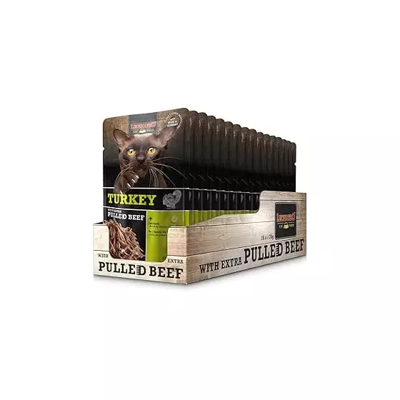 Leonardo Tacchino con sfilaccetti di carne al manzo 16 x 70 gr. - 