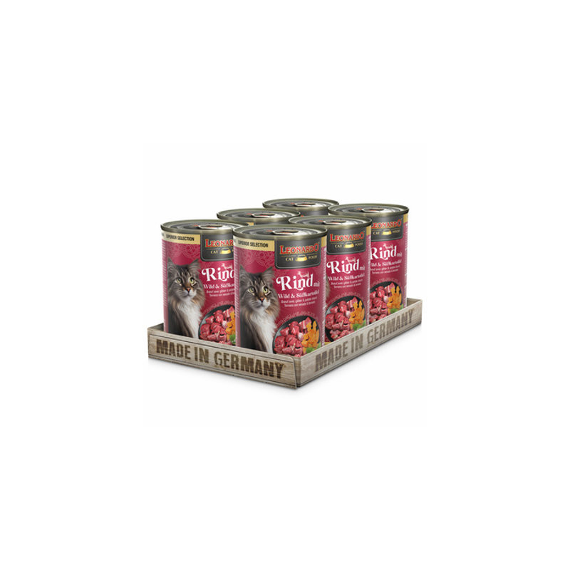 LEONARDO SUPERIOR boîte Bœuf Gibier et Pommes de terre dolci 6 x 400