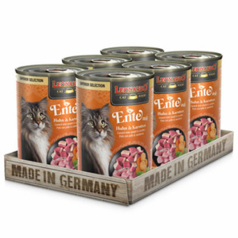 LEONARDO SUPERIOR lattina Anatra con Pollo Carote 6 x 400 gr. - 