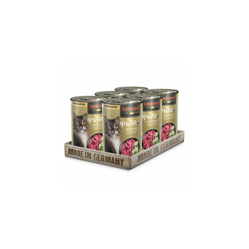 LEONARDO SUPERIOR boîte Cheval Courgettes 6 x 400 g.