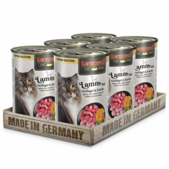 LEONARDO SUPERIOR Dose Lamm mit Geflügel und Kürbis 400 Gr - 